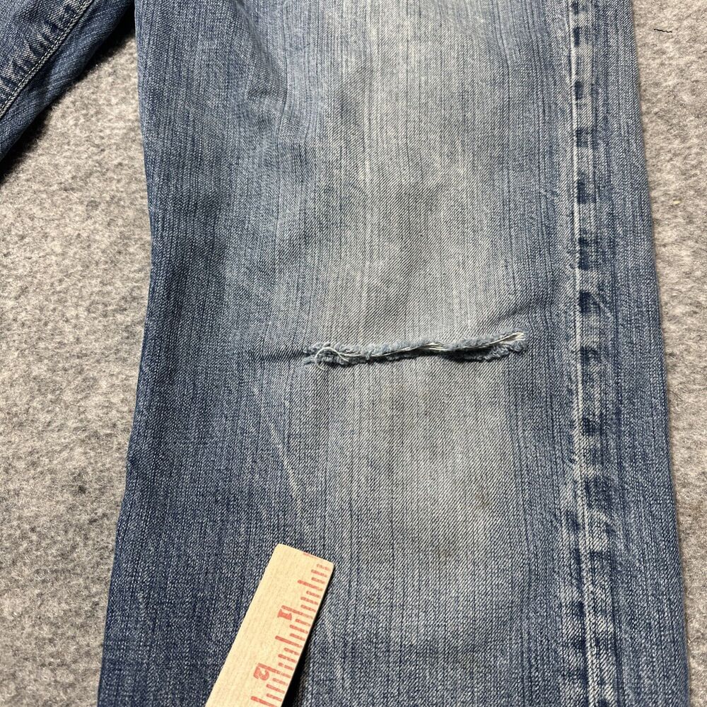 Vintage Ralph Lauren Ashmore Original Fit Distressed Jeans Men's Size 38x32 Blue - Picture 7 of 10